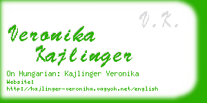 veronika kajlinger business card